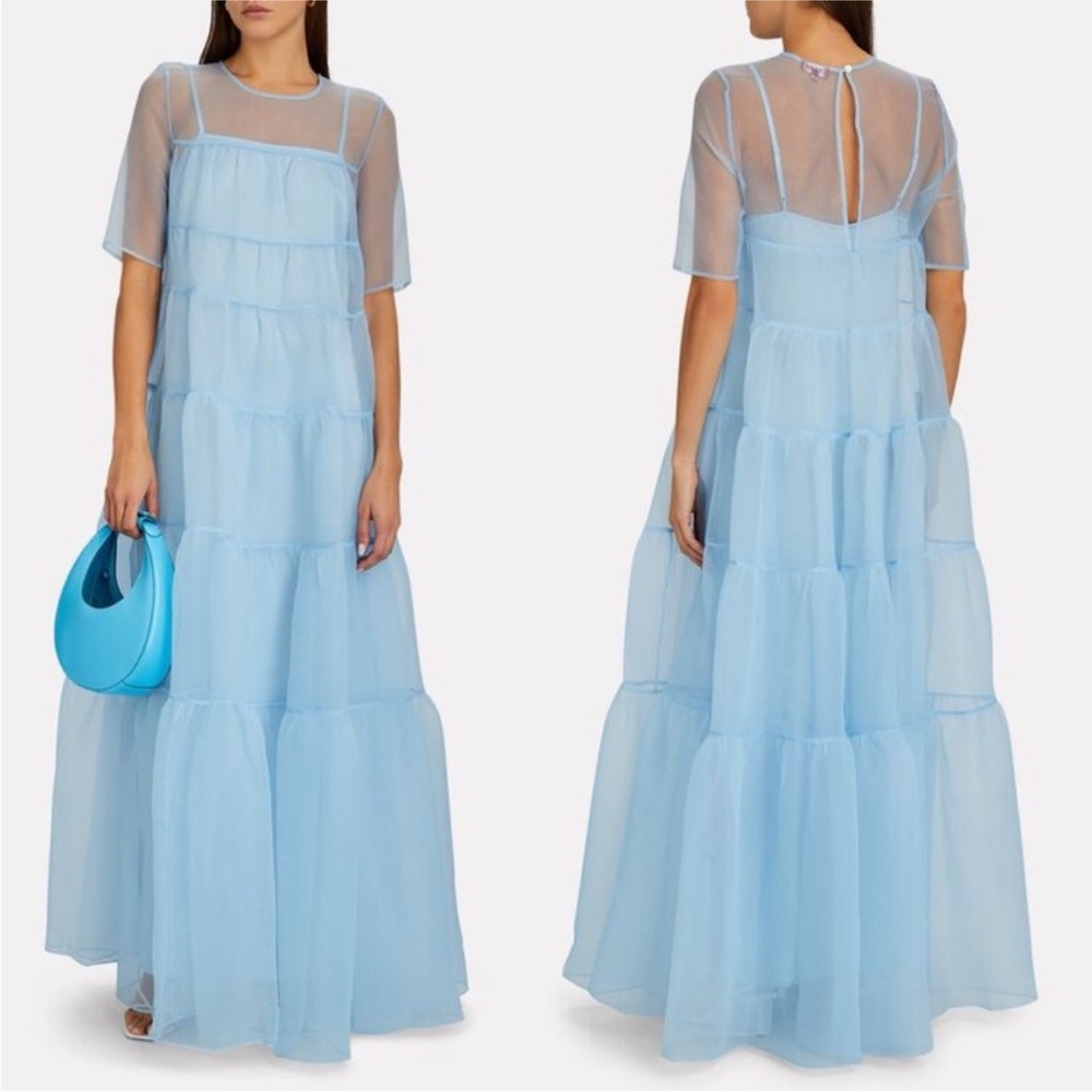 Staud Blue Hyacinth Gown, worn twice!